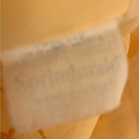 vintage 1976 pair Springmaid Wondercale “Kabuki” twin flat sheets (2) - Picture 7 of 7